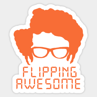 Flipping Awesome Sticker